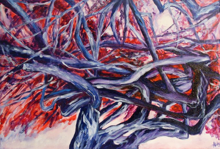 Abstract painting - "Branches -2".