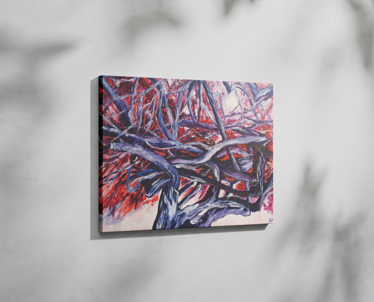 Abstract Art - "Tree Branches" Acrylic Painting